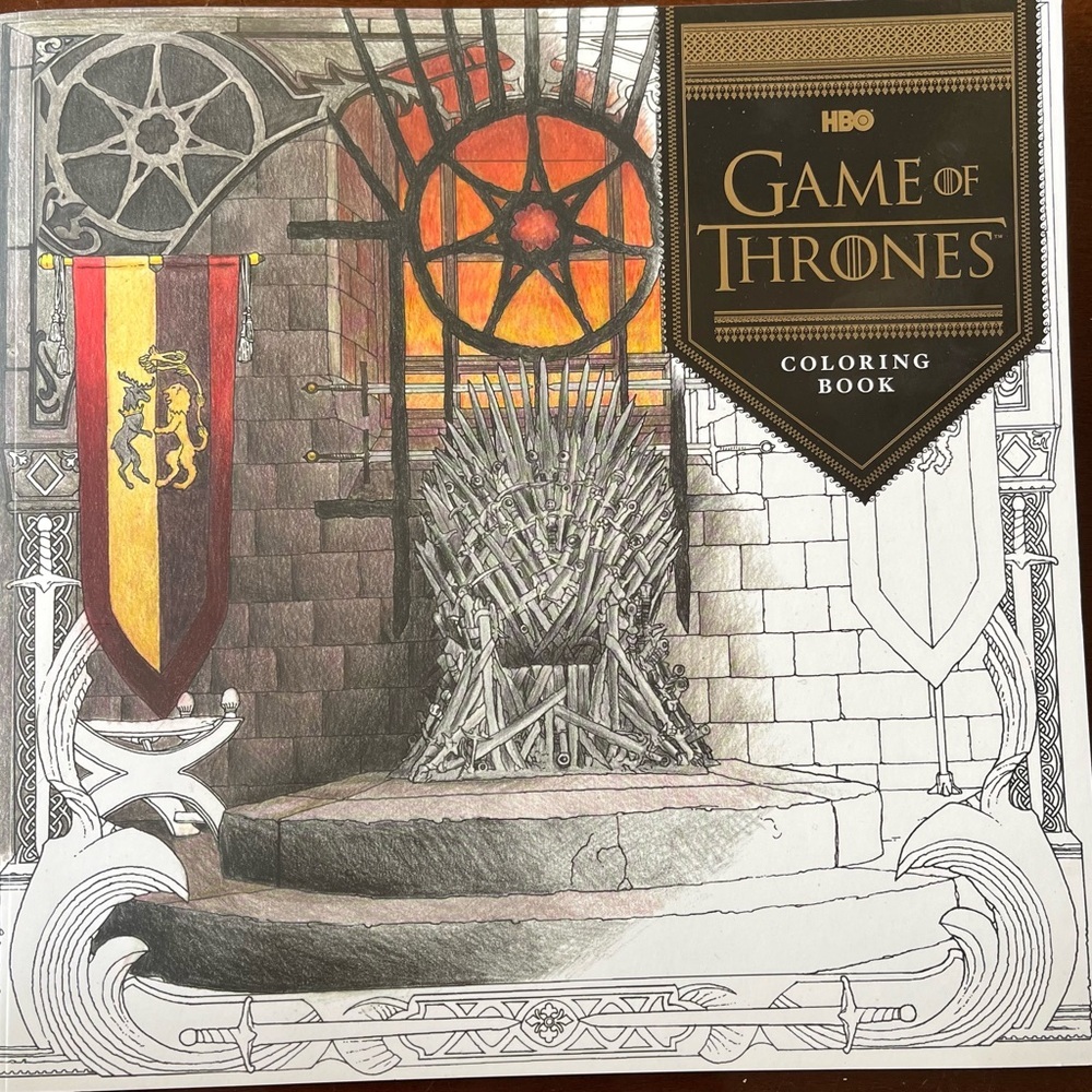 GAME OF THRONES Coloring Book HBO NWT never colored in